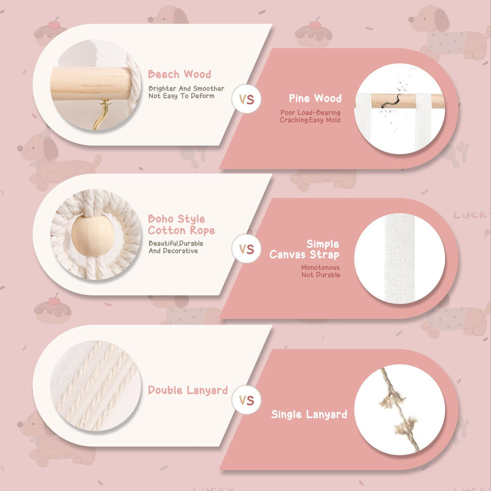 Officentra headband holder suitable for nursery or bedroom shelves for easy dressing prep.