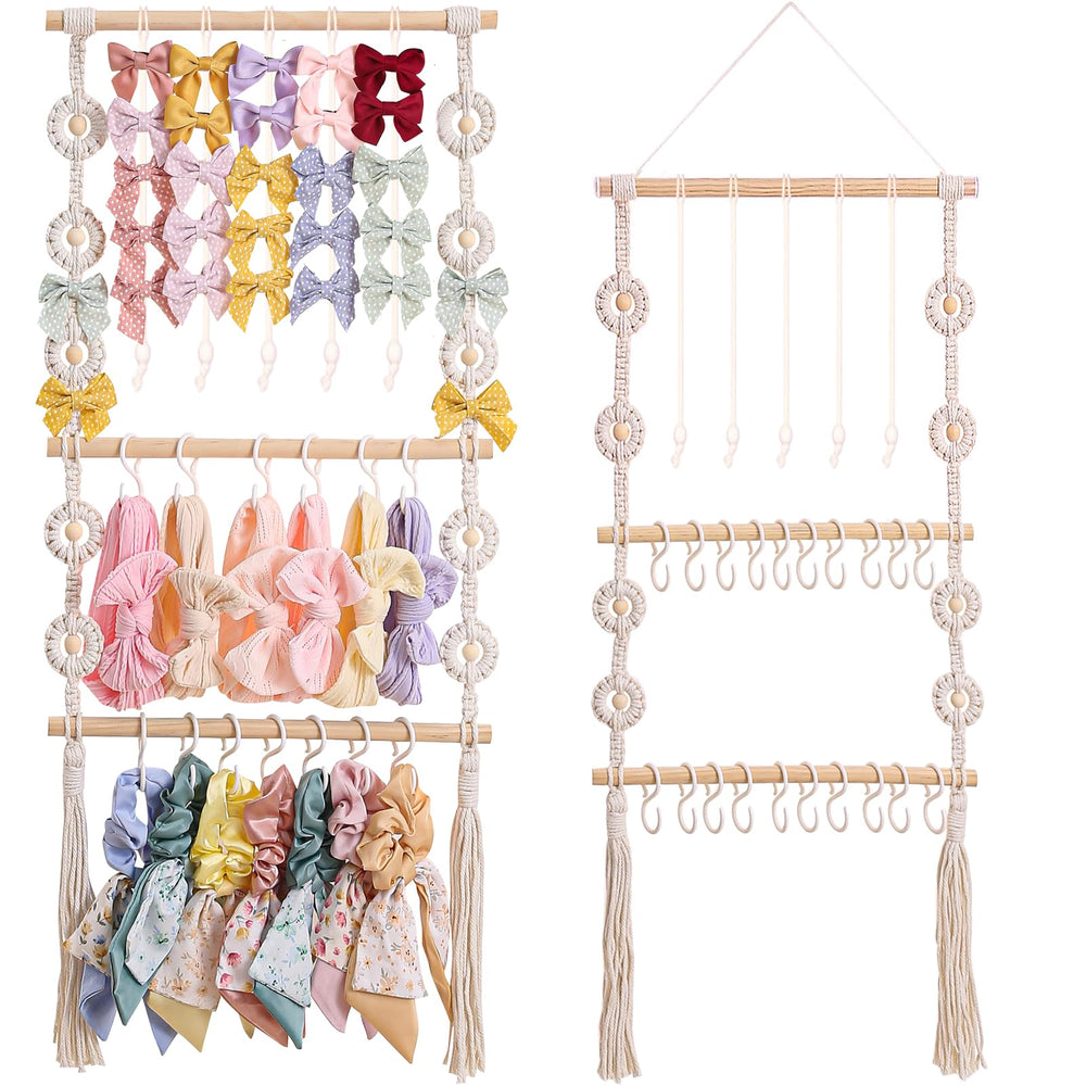 Officentra headband holder durable wooden construction ensures long-lasting organization.