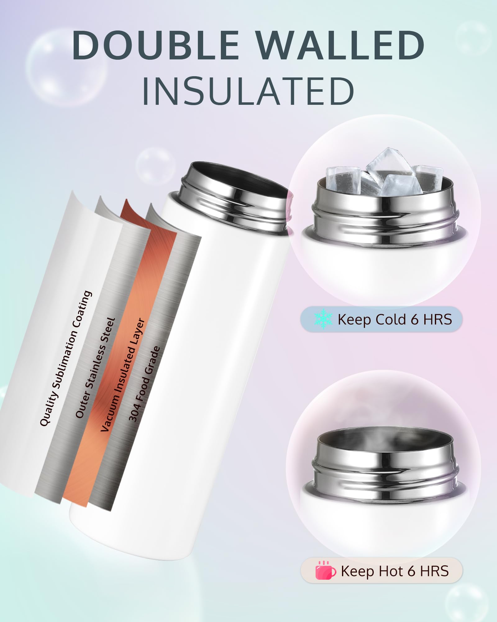 OFFNOVA BPA-free non-toxic 304 stainless steel for safe kids' drinks.