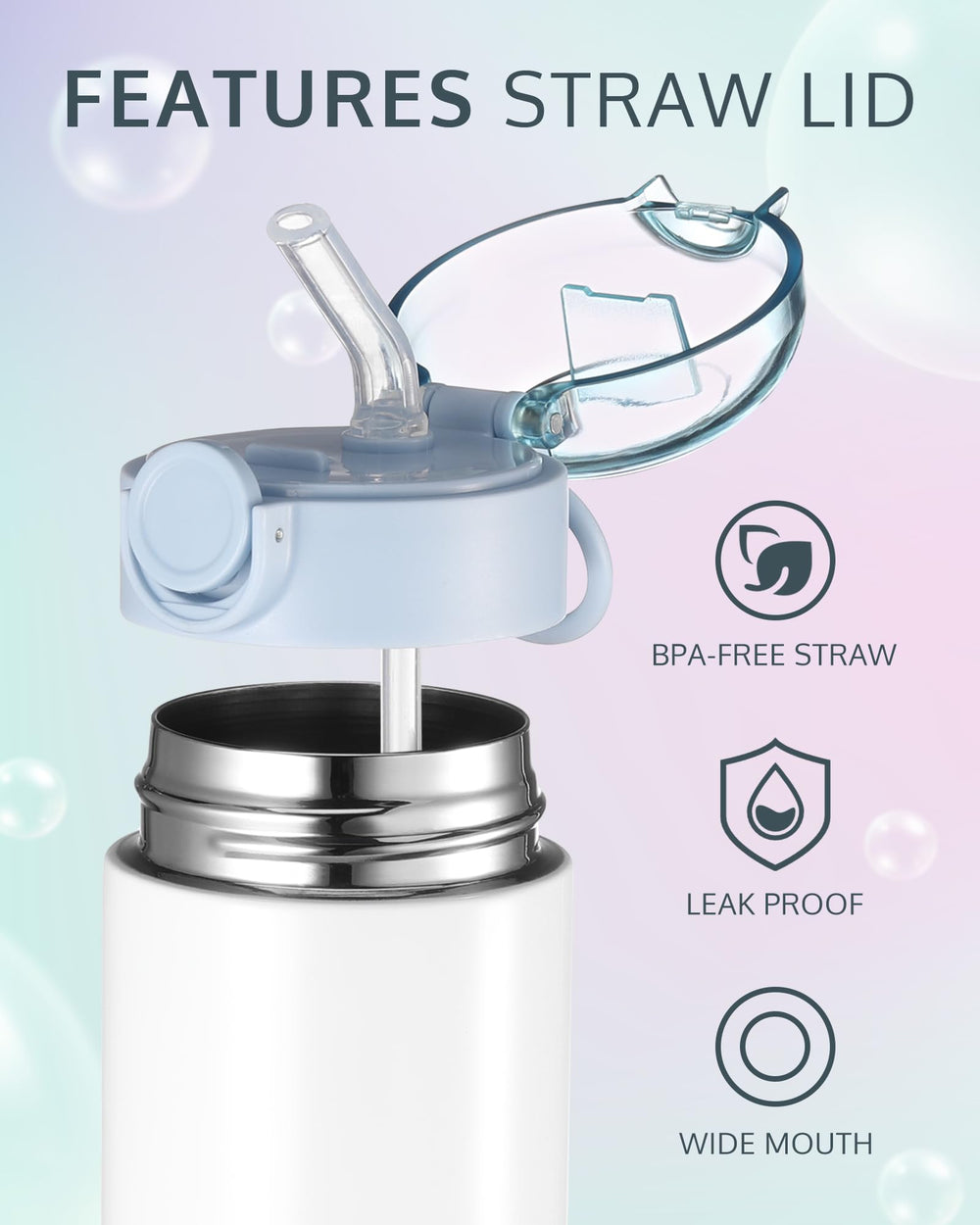 OFFNOVA double-wall vacuum insulation keeps drinks cold or warm.