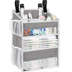 Ofiray-home hanging-diaper-organizer keeps baby essentials within reach during changes.