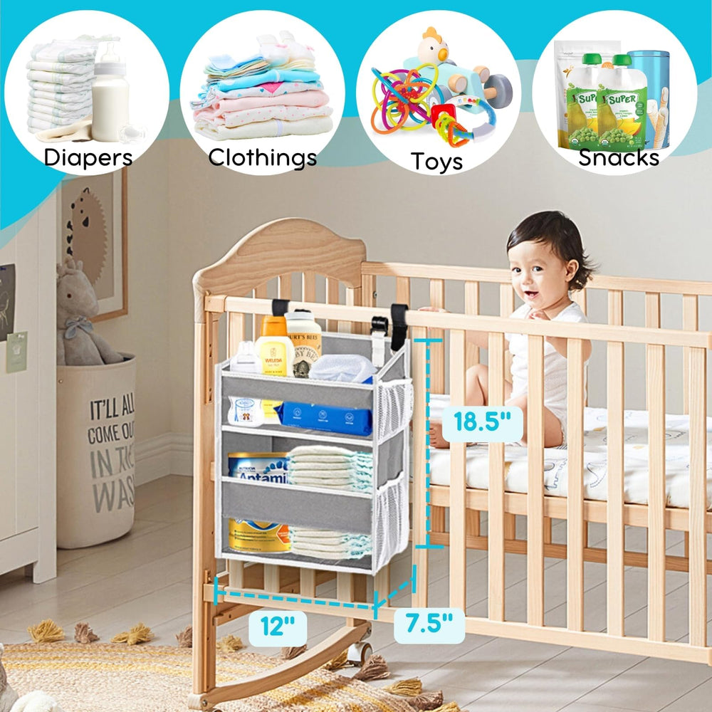 Ofiray-home versatile-installation lets you hang on crib, changing table, car, or wall.
