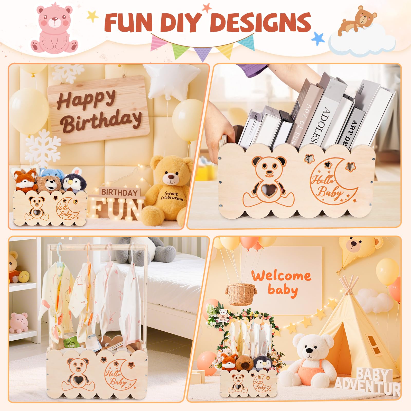 OFUSUY baby-announcement-sign included for personalized, charming gifting.