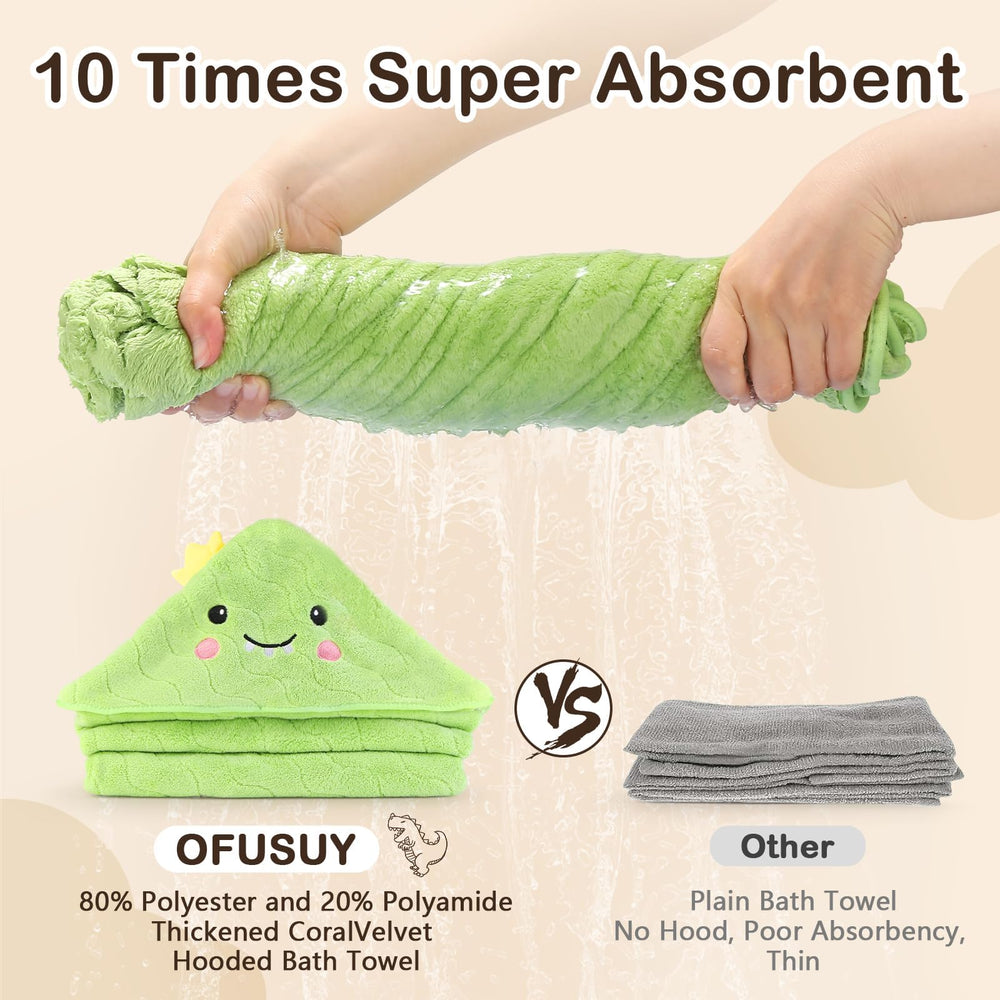 OFUSUY 3-pack washcloths for gentle cleansing and quick drying.