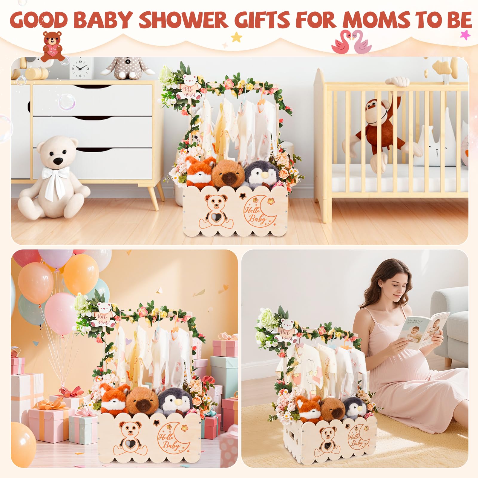 OFUSUY multi-function gift basket can be repurposed as nursery storage.