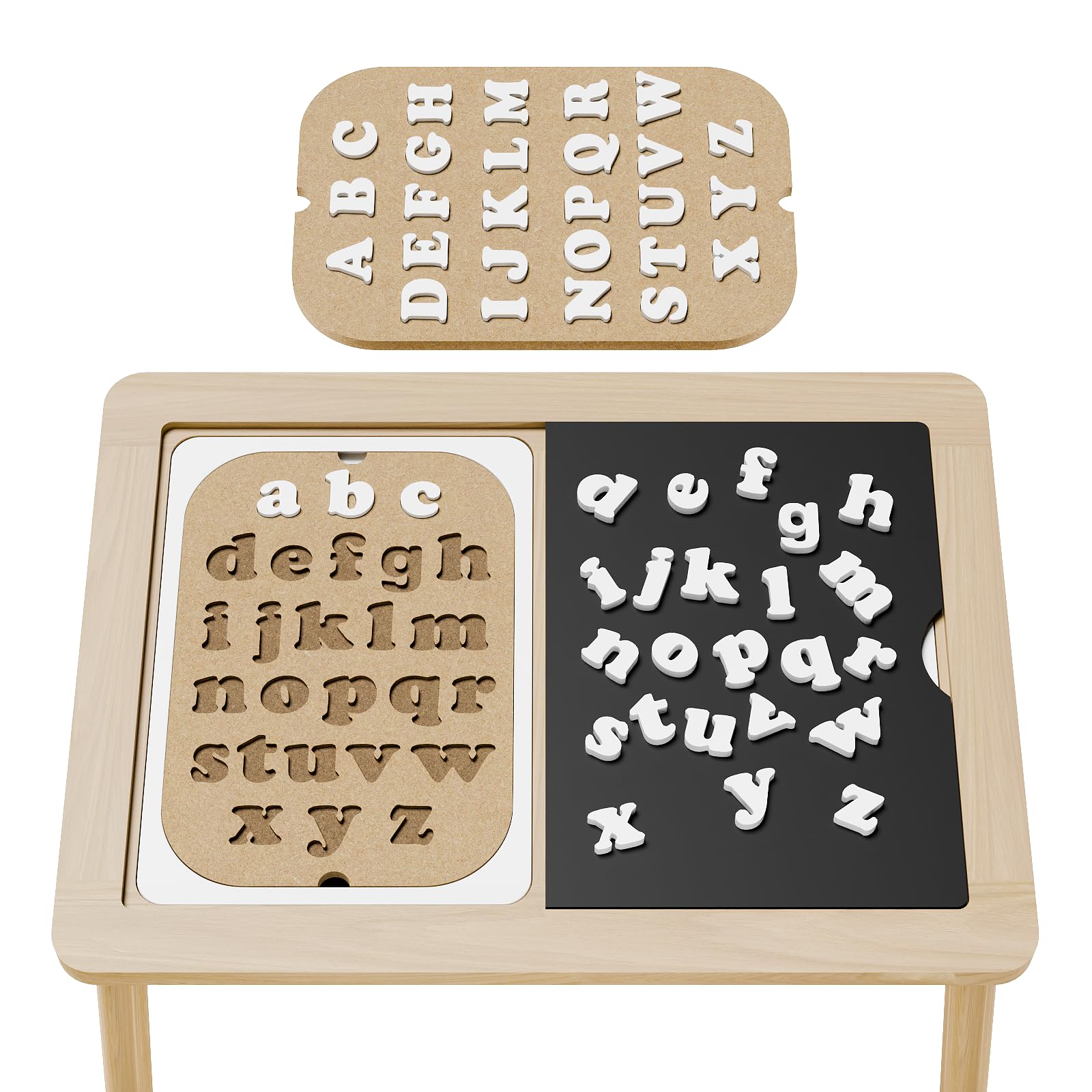 Ogears Flisat inserts are 9mm MDF quality for durable sensory setups and frequent use.