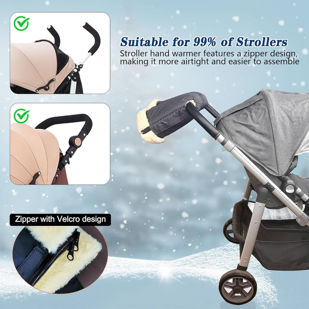 Ohaan-yy windproof stroller gloves guard hands against wind and rain