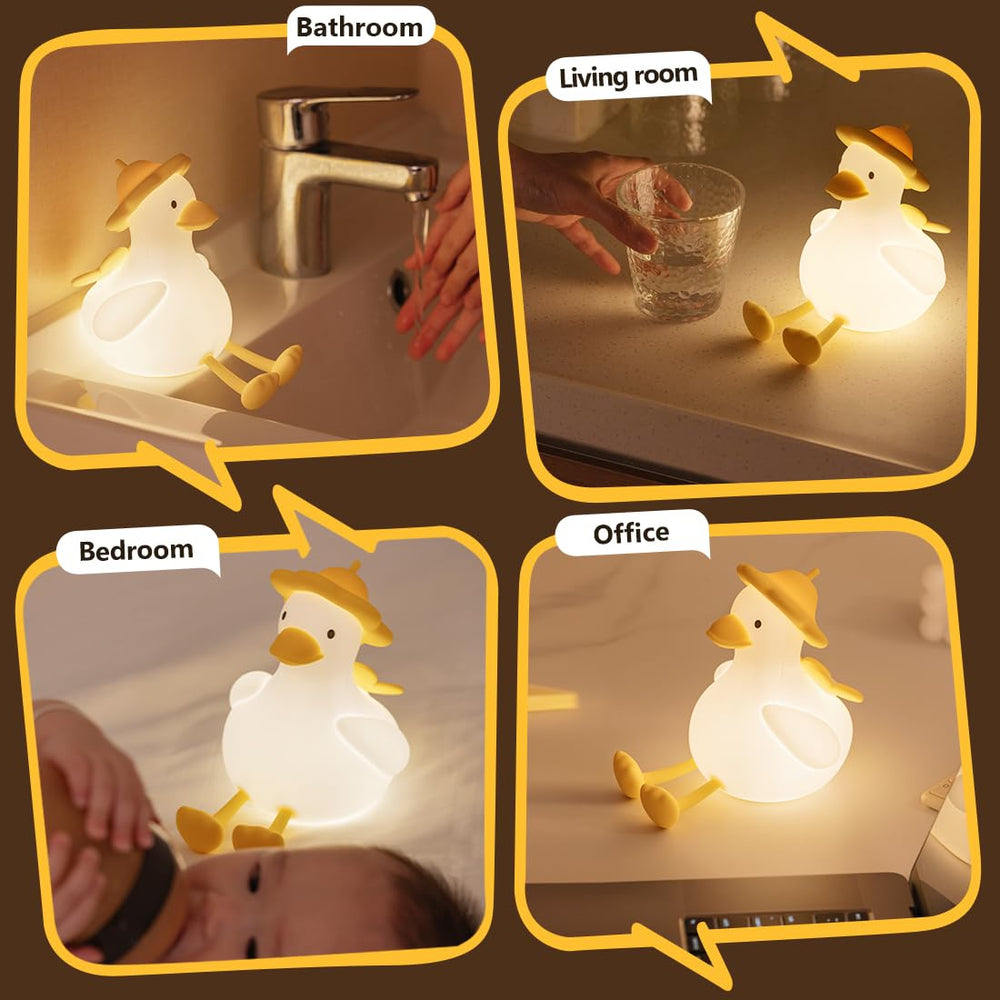 OHLGT Flower Duck night light as desk decor and gentle night companion.