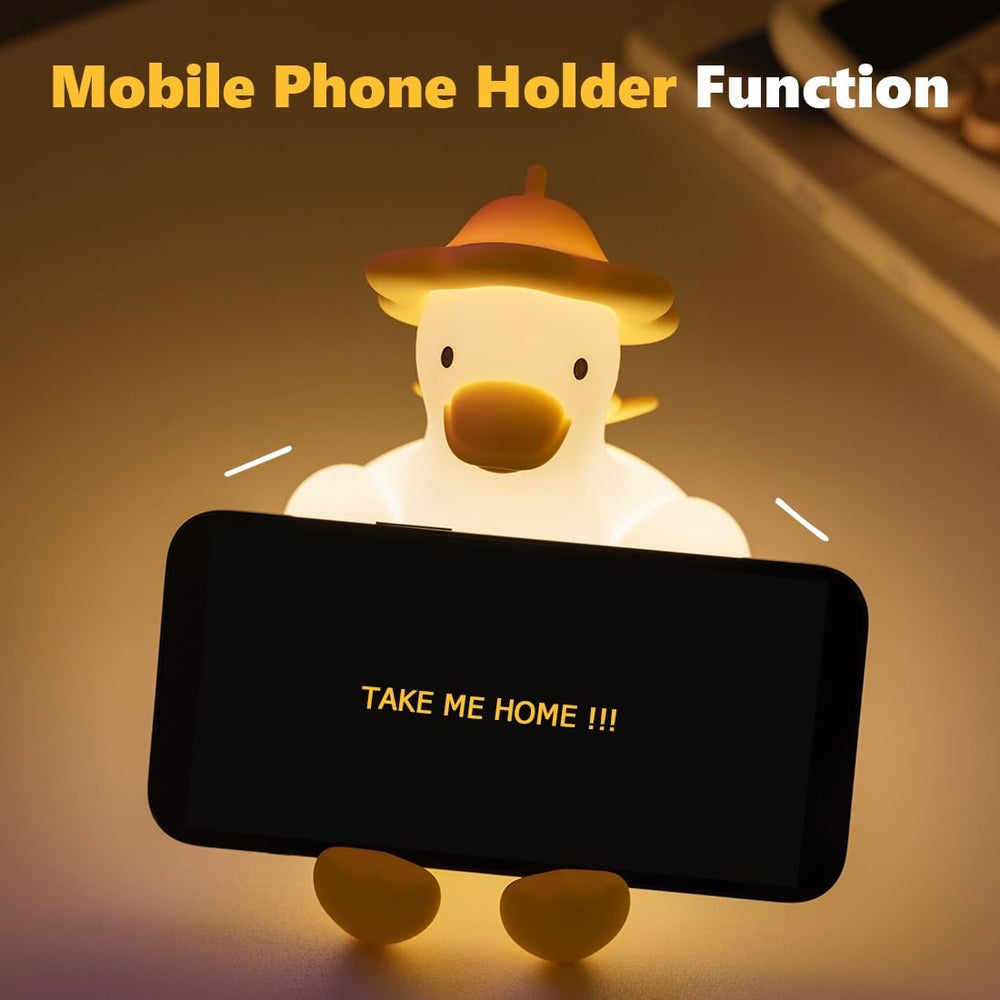 OHLGT Flower Duck night light recharge cable included for convenient charging.