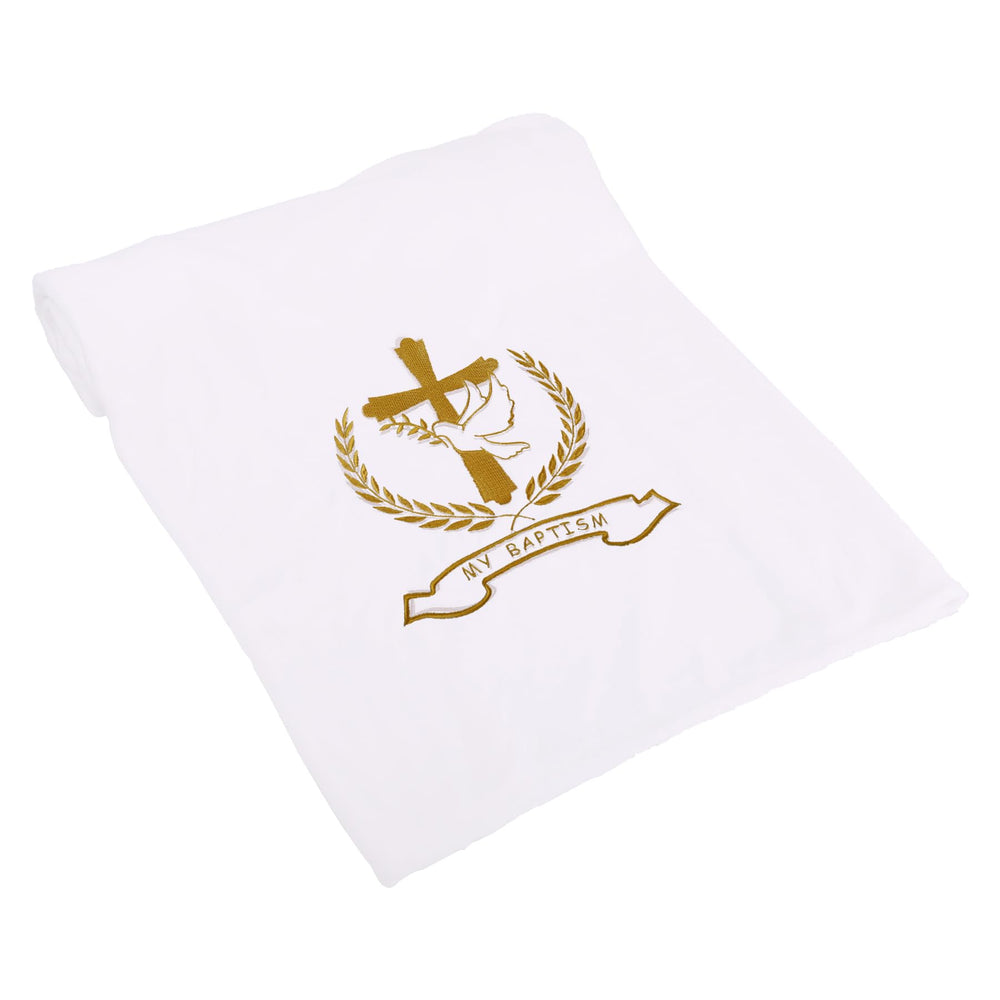 Ohmique Baptism Blanket framed for outdoor strolls, emphasizing lightweight all-weather versatility