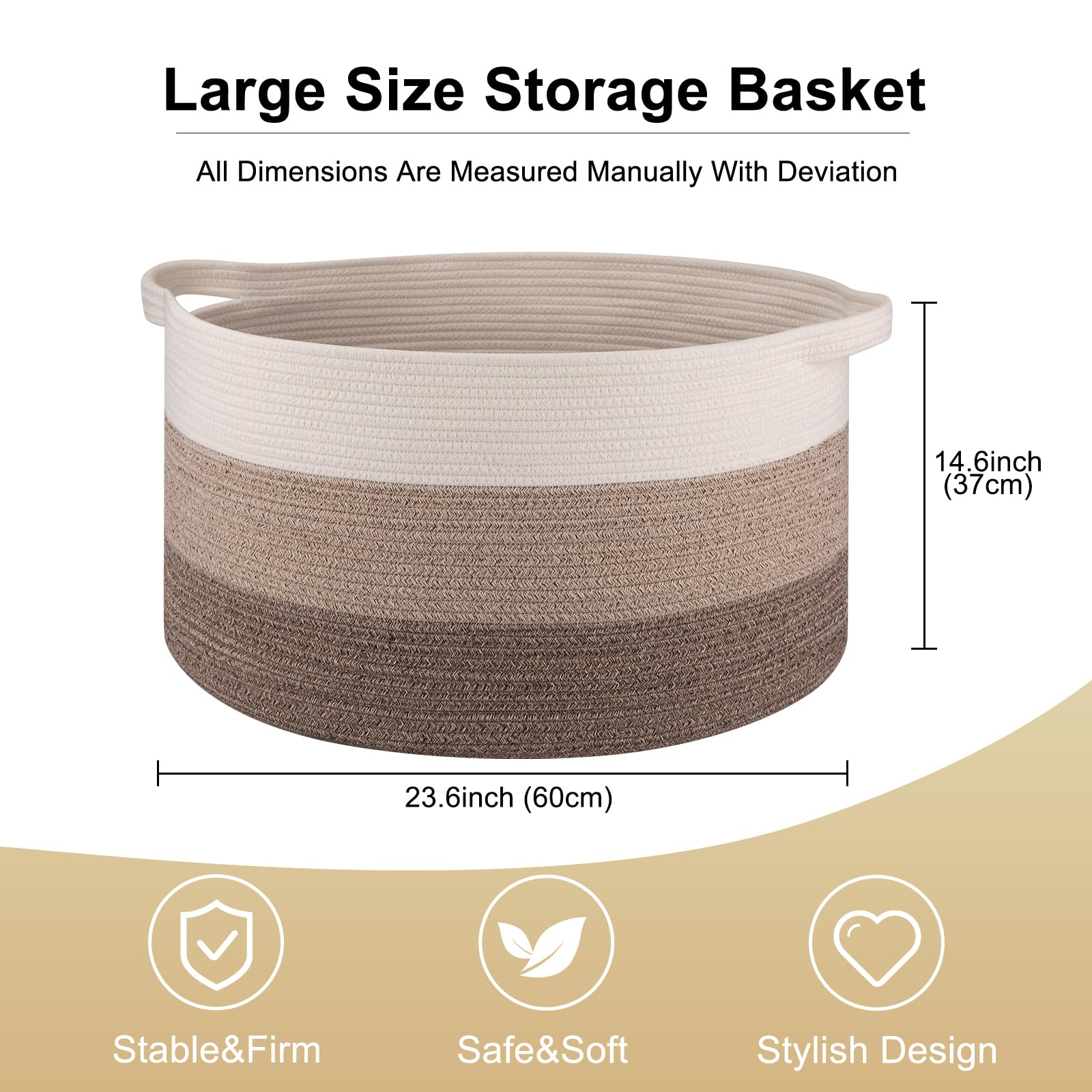 OIAHOMY 105L basket folded for compact storage space-saving organizing solution.