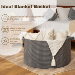 OIAHOMY 105L basket handle detail shows double-stitched carries heavy loads.