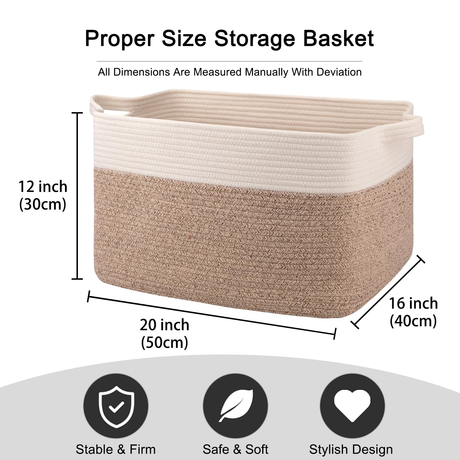 OIAHOMY 65L storage basket in bedroom illustrating versatile organization