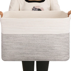 OIAHOMY 65L blanket basket rectangle keeps blankets neatly accessible