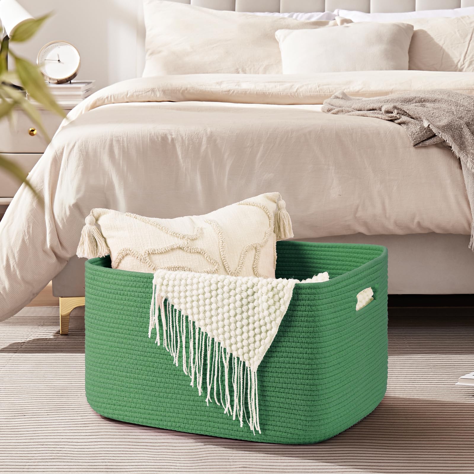 OIAHOMY baby room nursery basket stores toys and clothes safely