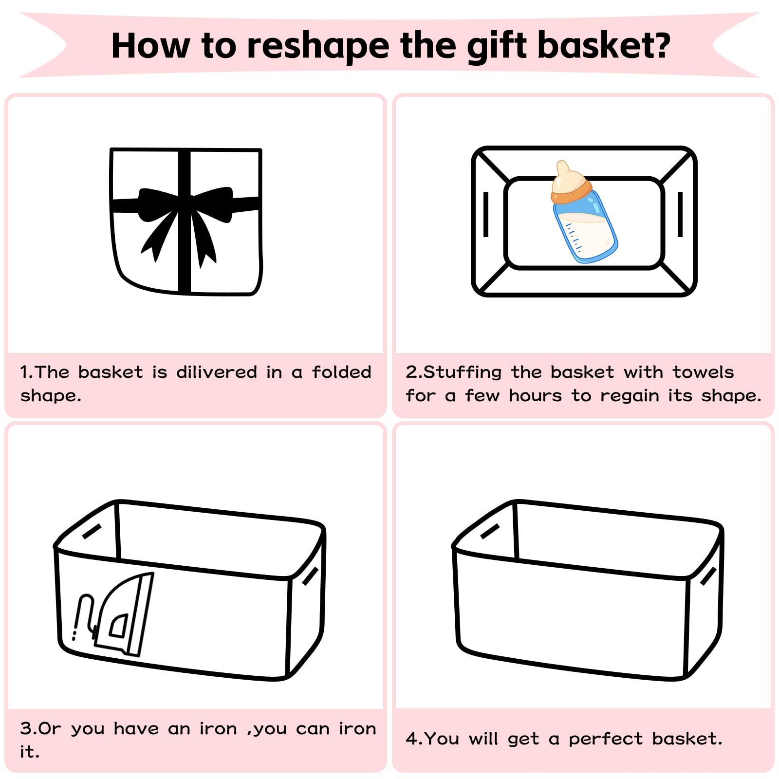OIAHOMY basket in nursery for diapers and toiletries.