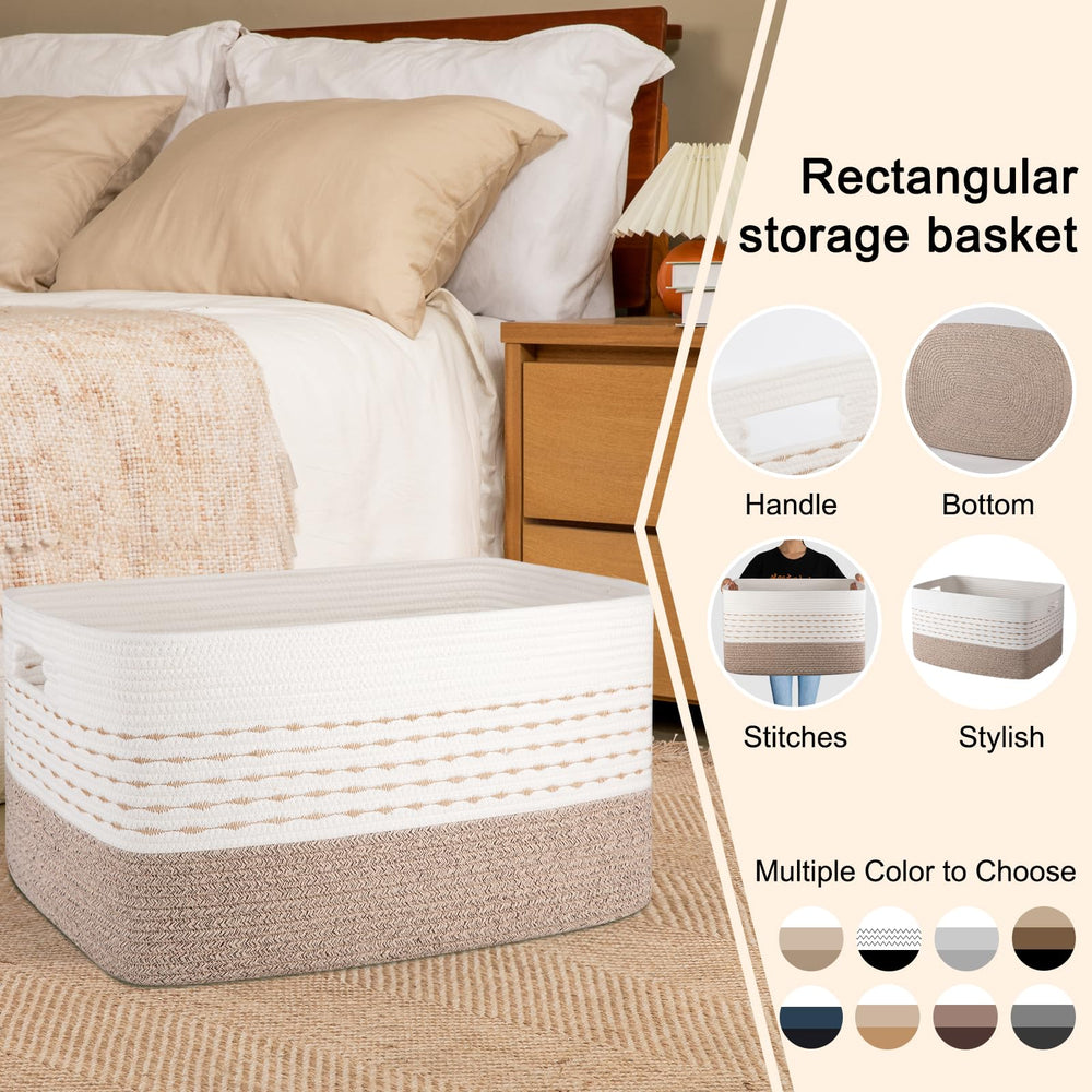 OIAHOMY basket folded storage shows space-saving versatility