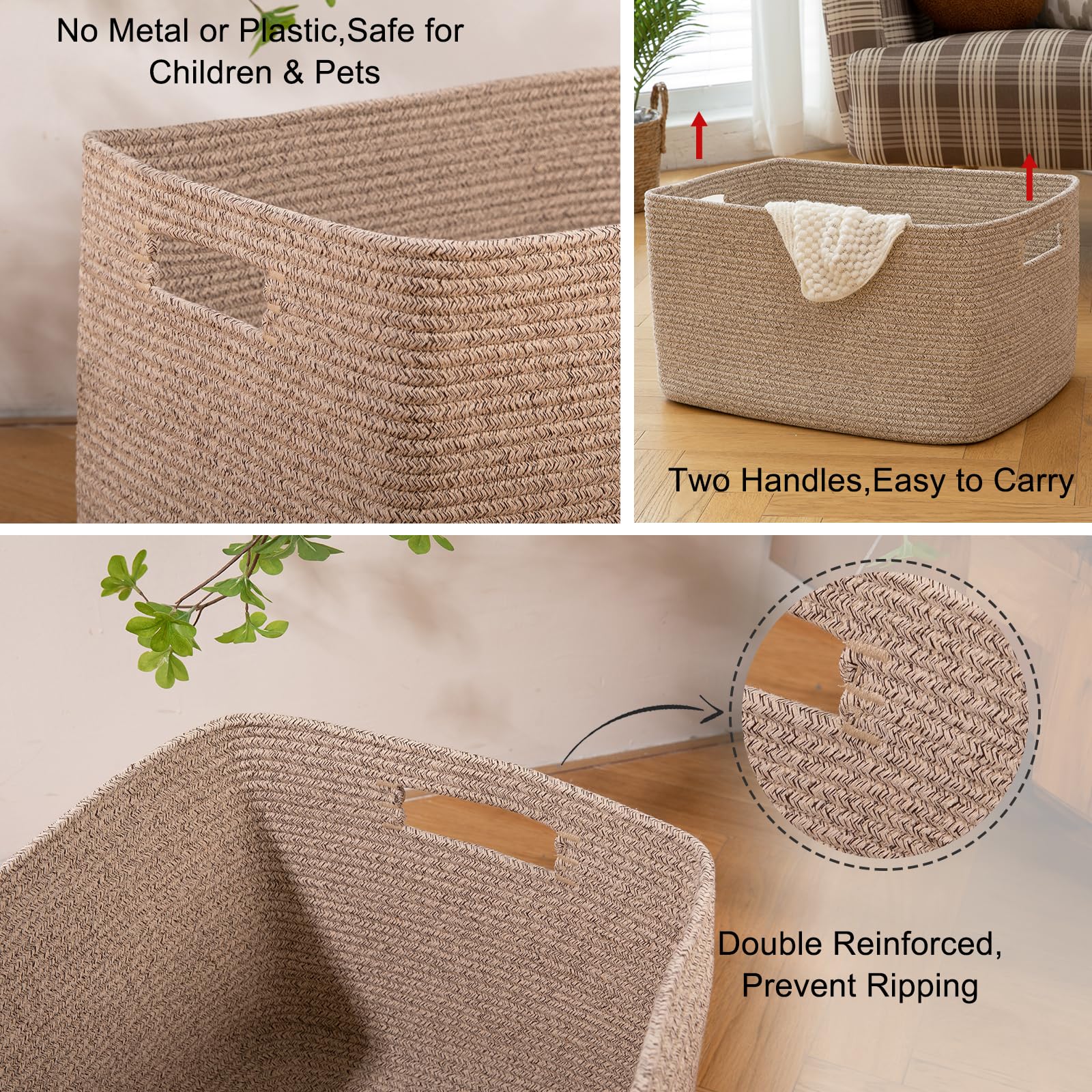 OIAHOMY basket in kids' room storing toys safely