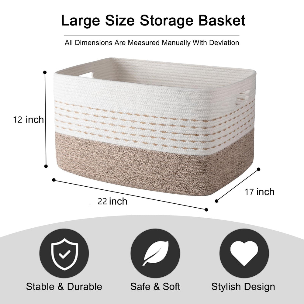 OIAHOMY basket in living room decor demonstrates tidy organization