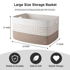 OIAHOMY basket in living room decor demonstrates tidy organization