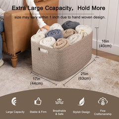 OIAHOMY natural cotton rope basket material free from odors