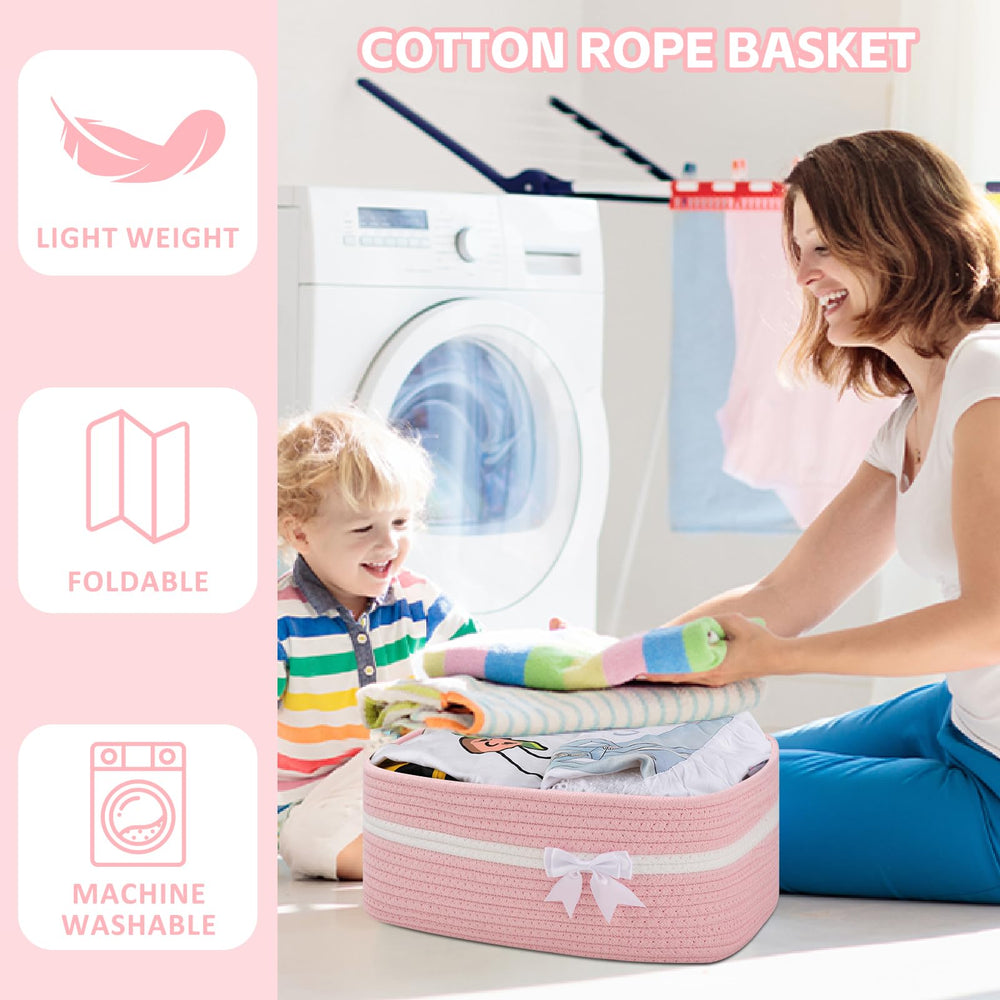 OIAHOMY basket folded flat demonstrates easy packaging and shape recovery.