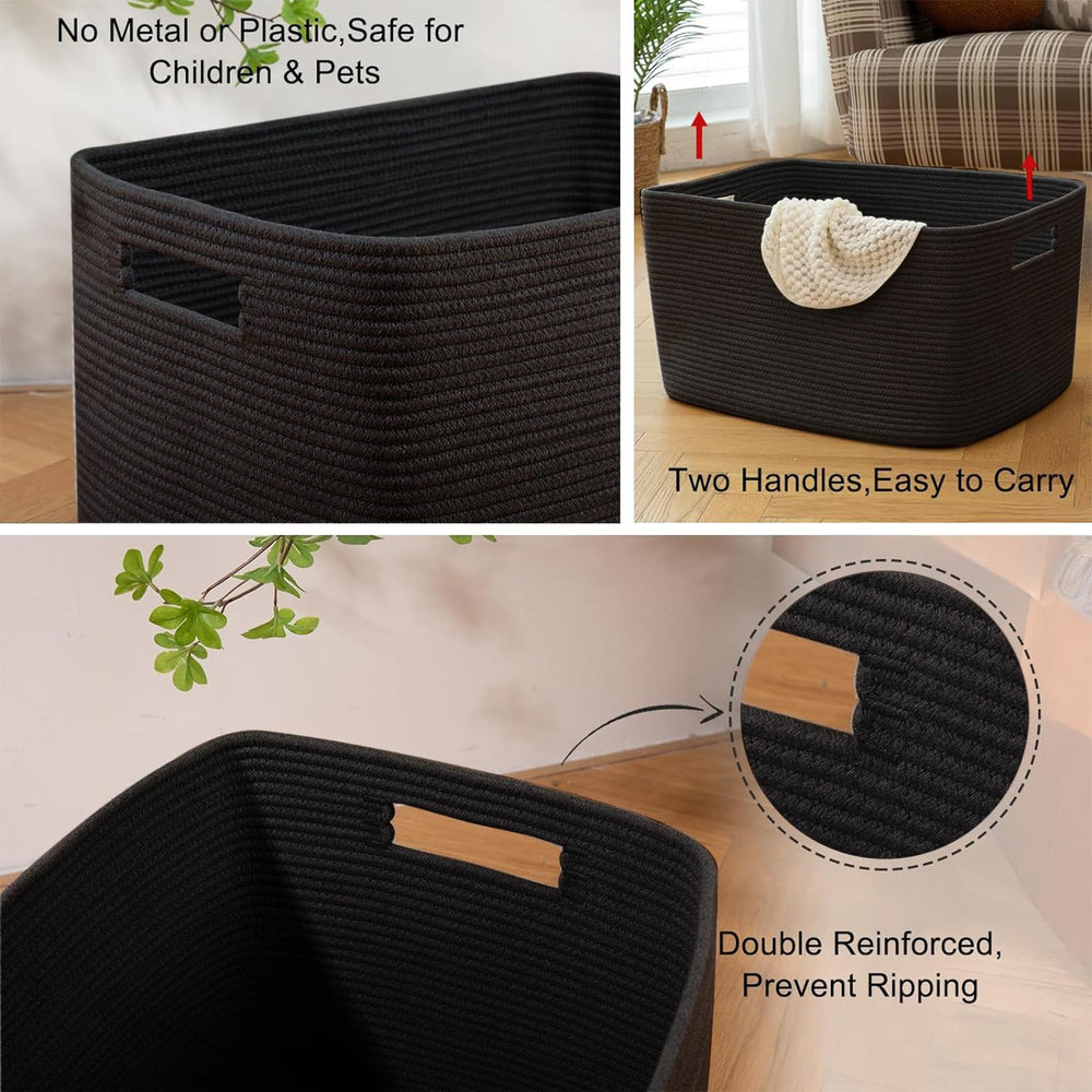 OIAHOMY basket stands up on its own when empty for tidy rooms
