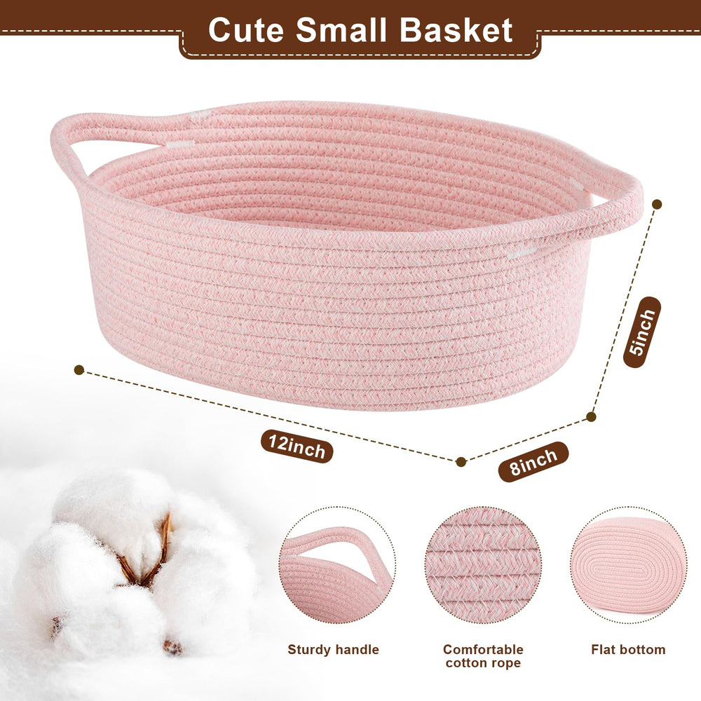 OIAHOMY basket with sturdy handles, portable storage for every room.