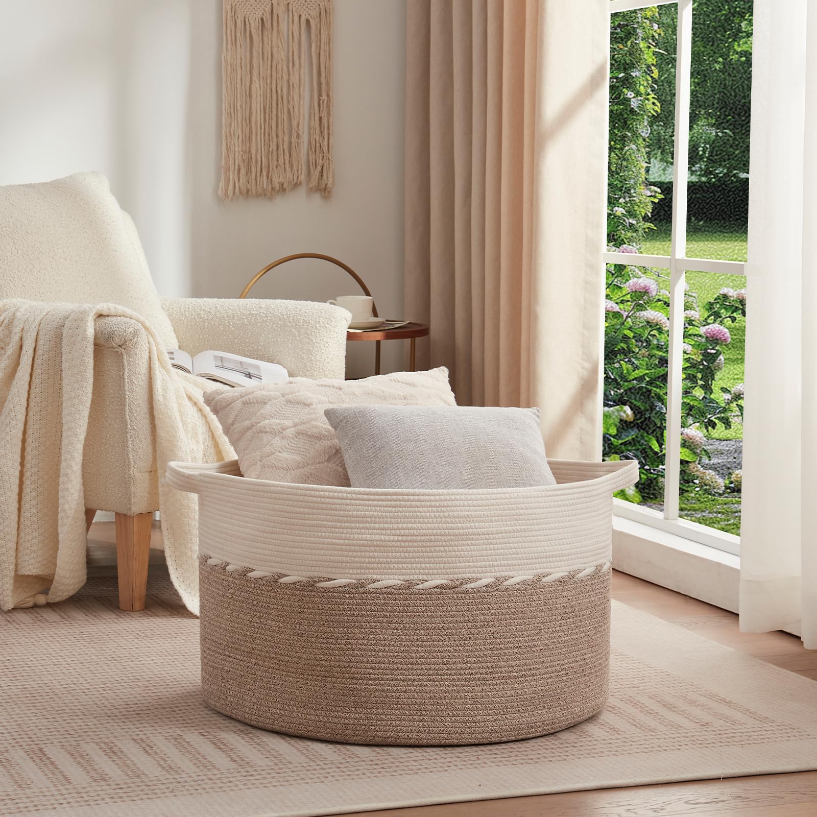 OIAHOMY cotton rope closeup highlighting durable weave and safe materials for family use
