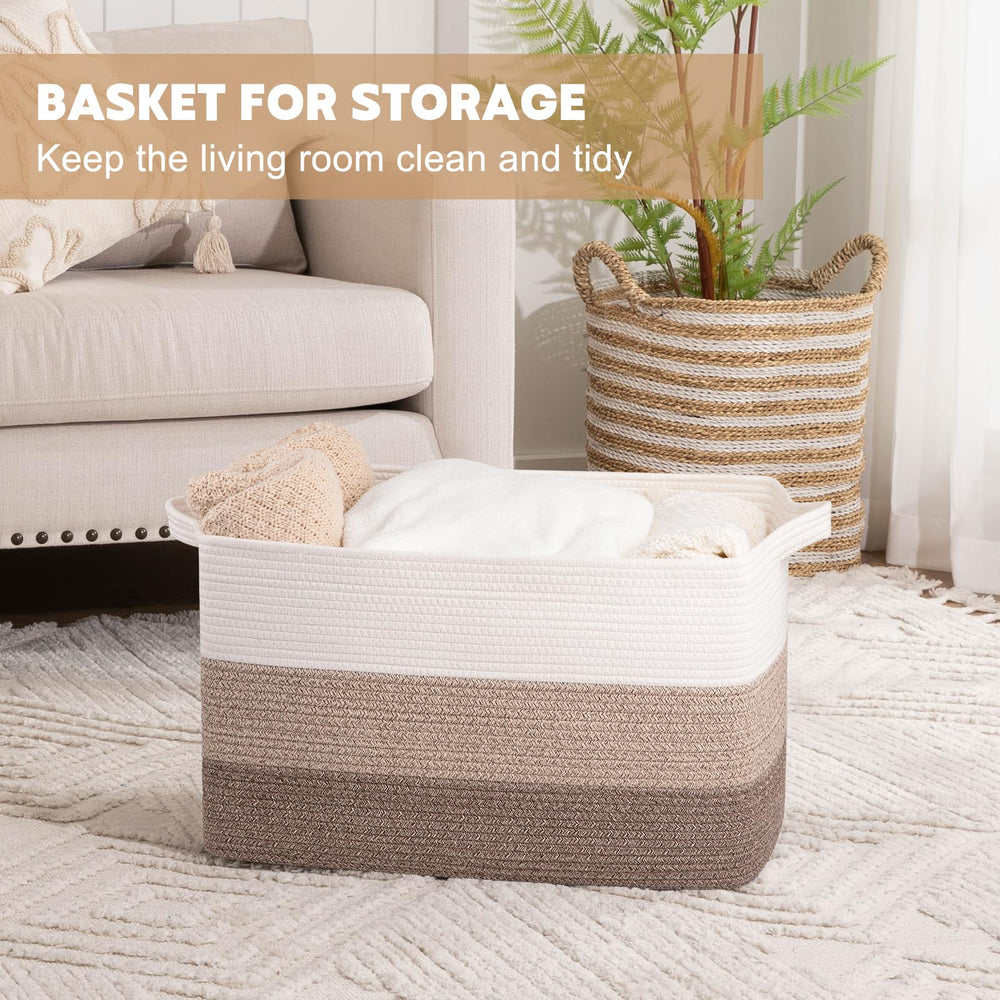 OIAHOMY foldable basket showing compact storage when not in use.