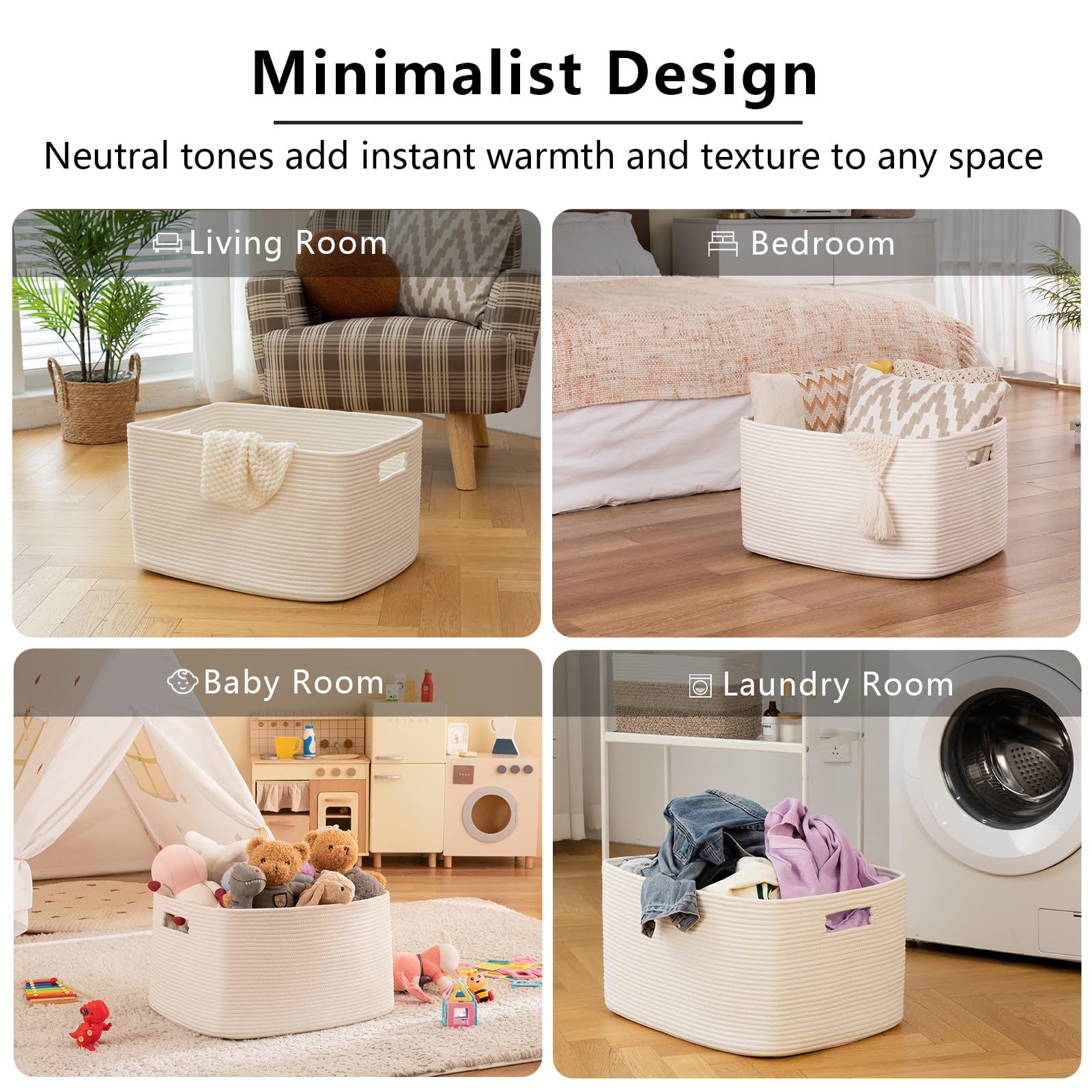 OIAHOMY nursery organizer basket neatly storing soft toys