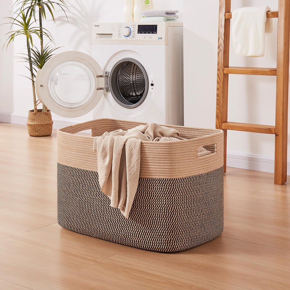 OIAHOMY blanket basket is washable and easy to care for in busy homes.
