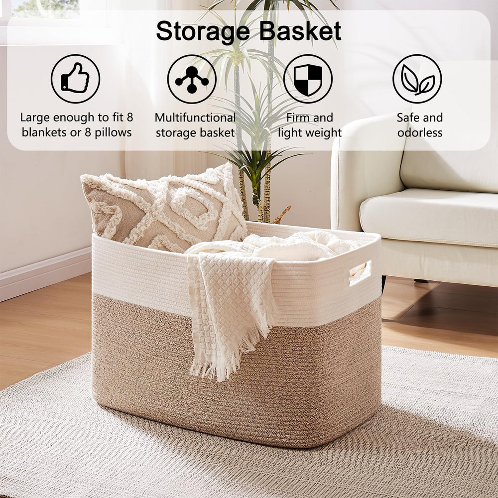 OIAHOMY blanket storage folds flat when not in use.