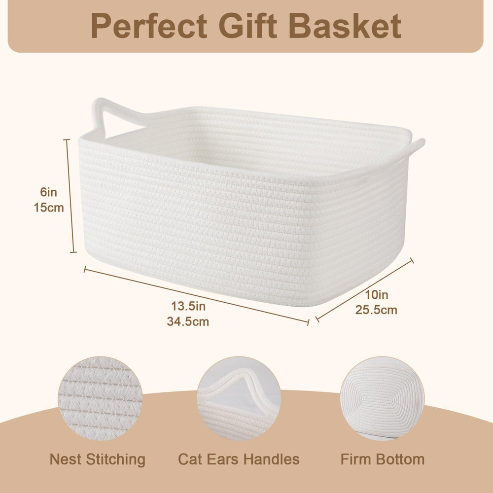 OIAHOMY cat ear handles detail, easy carry for light-duty storage.