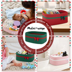 OIAHOMY children's room organization basket for books and toys.