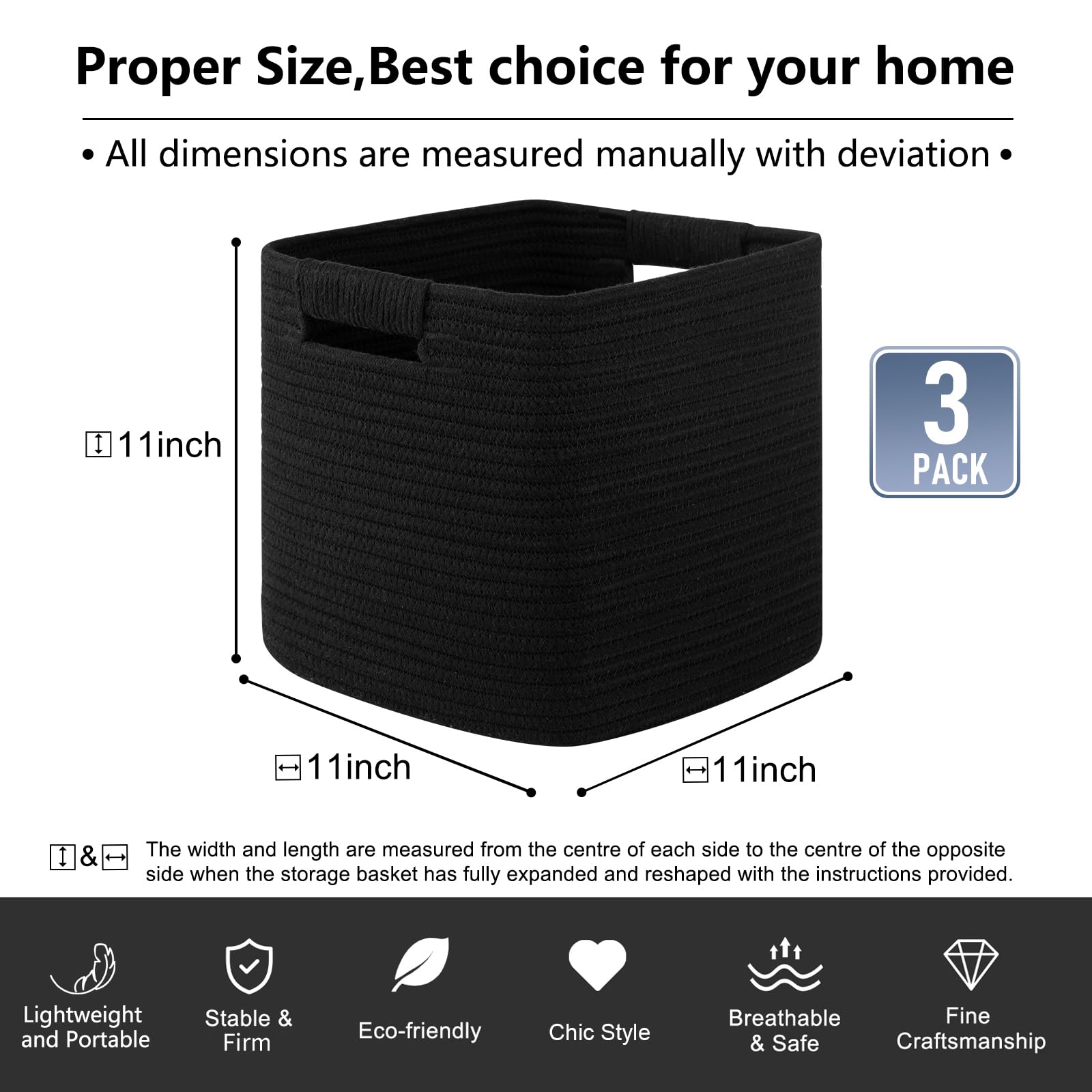 OIAHOMY collapsible storage bin being opened for compact storage