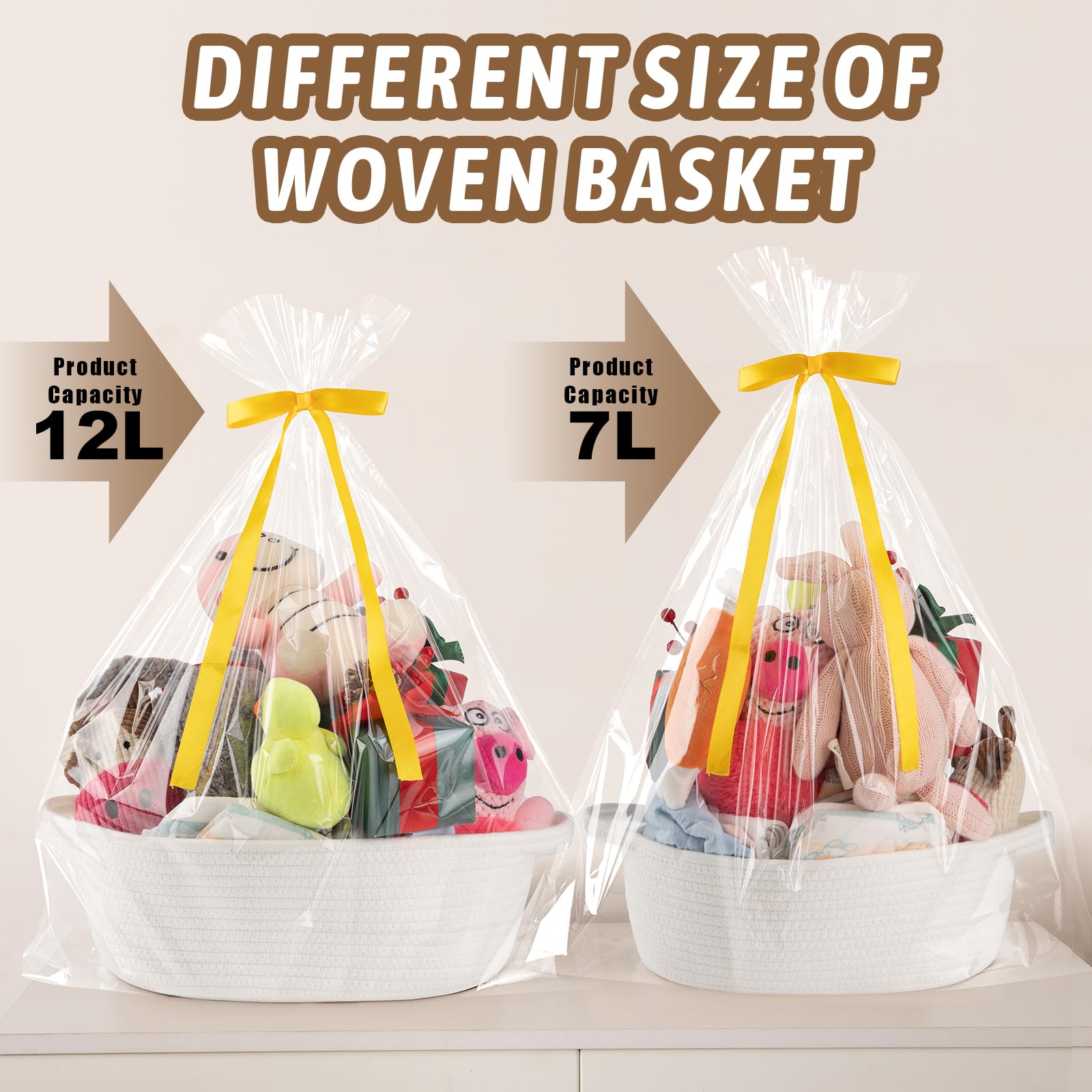 OIAHOMY compact basket ideal for toys, remotes, and small items.