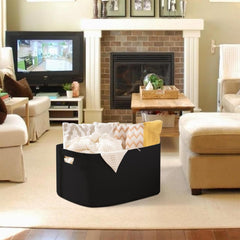 OIAHOMY cotton rope basket with handles for easy carrying