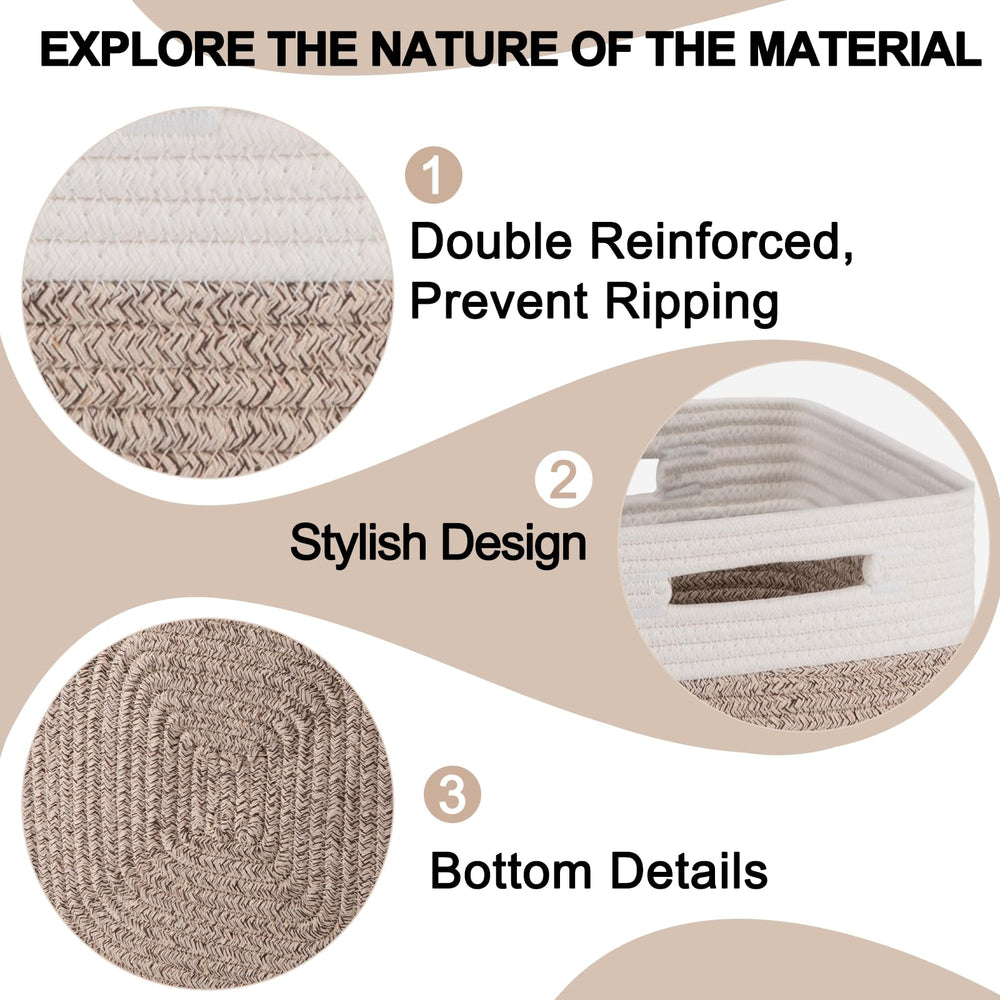 OIAHOMY cotton rope texture adds natural touch to nursery.