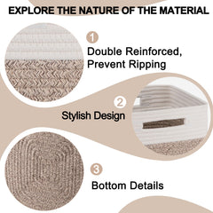 OIAHOMY cotton rope texture adds natural touch to nursery.