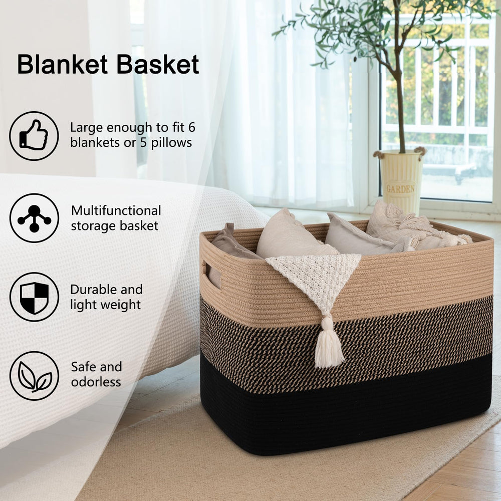 OIAHOMY foldable storage basket, space-saving when not in use
