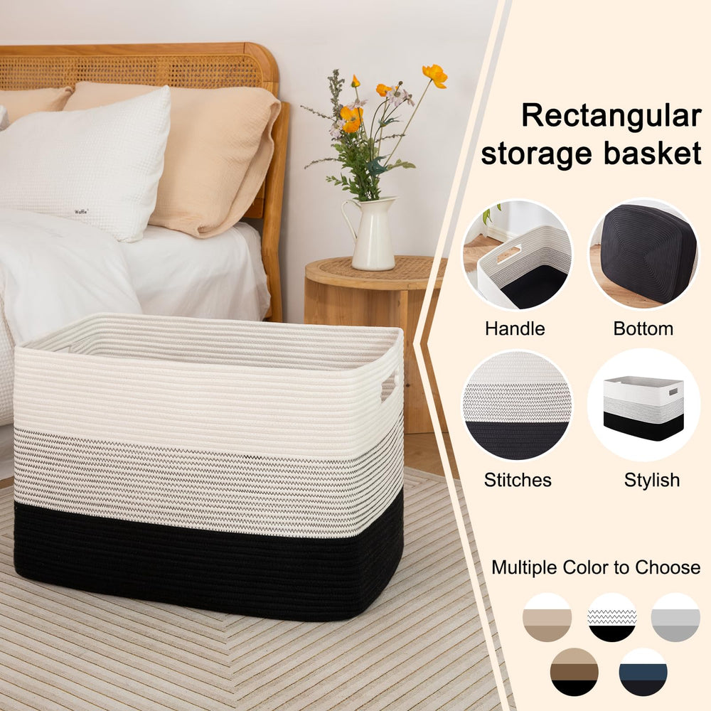 OIAHOMY foldable basket for space-saving storage in bedrooms and nurseries.