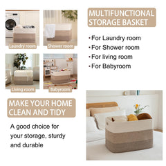 OIAHOMY foldable basket saves space when not in use.