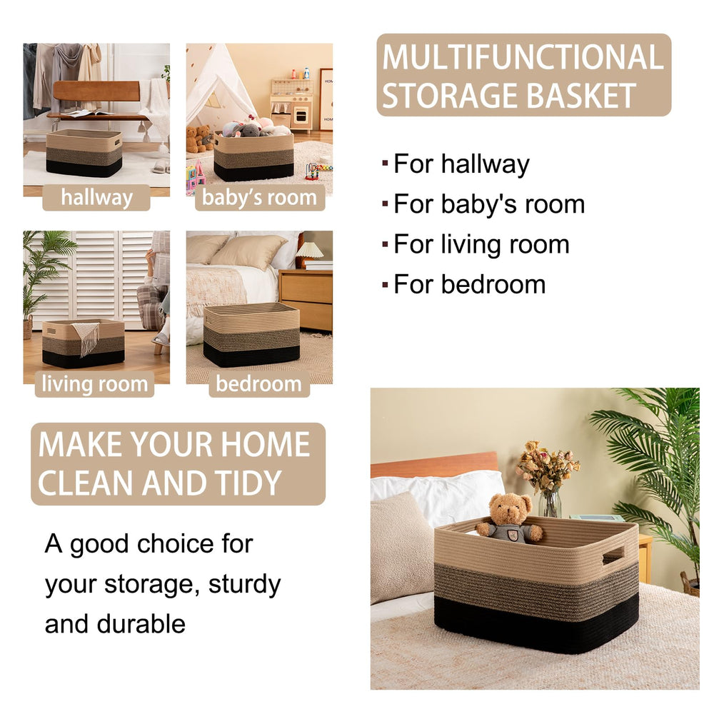 OIAHOMY foldable storage basket saves space when not in use
