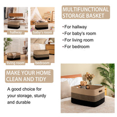 OIAHOMY foldable storage basket saves space when not in use