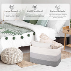 OIAHOMY foldable storage basket saves space when not in use.