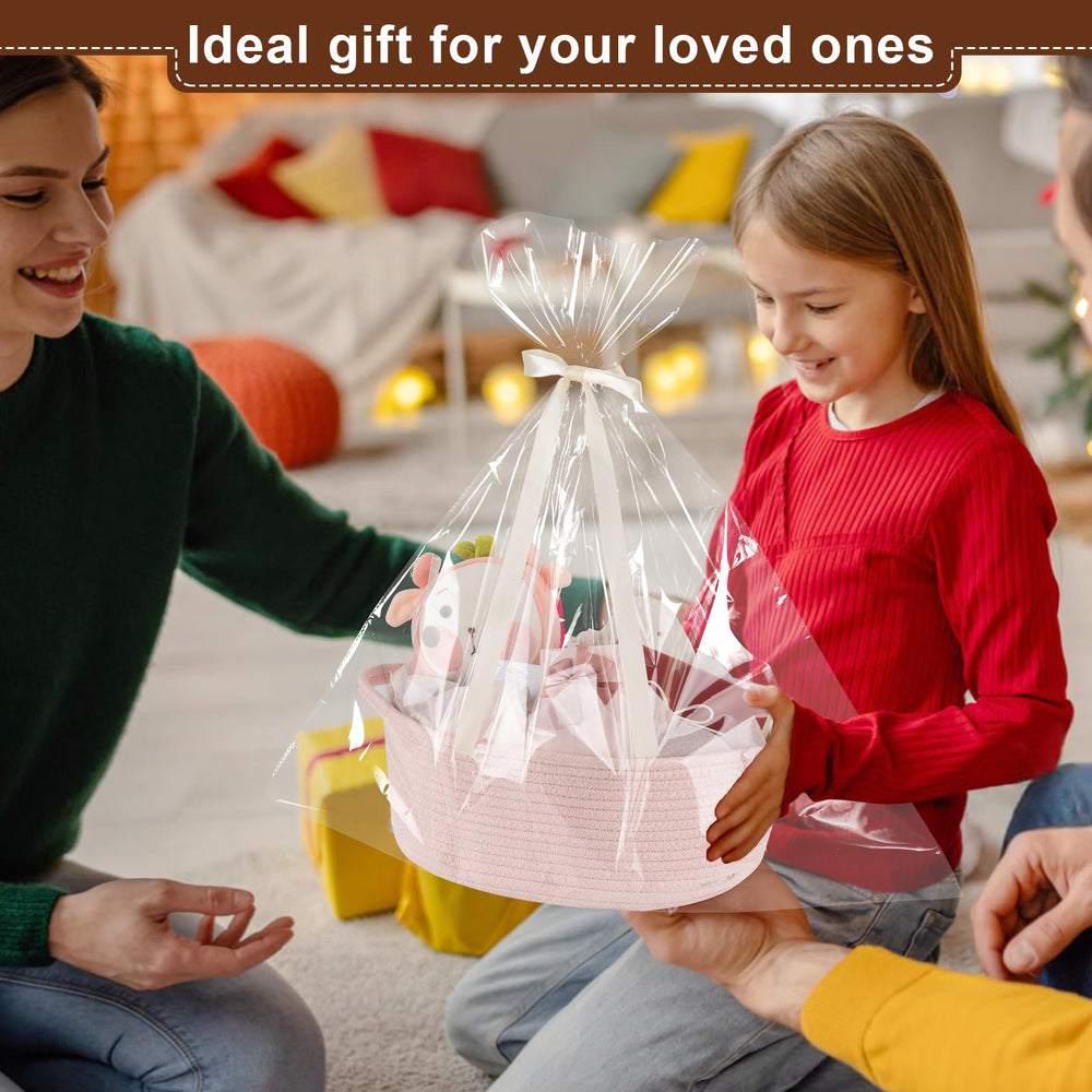 OIAHOMY gift basket dimensions 13.4x10x5.5 for compact storage.