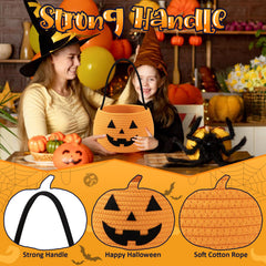 OIAHOMY pumpkin basket side view emphasizes sturdy construction