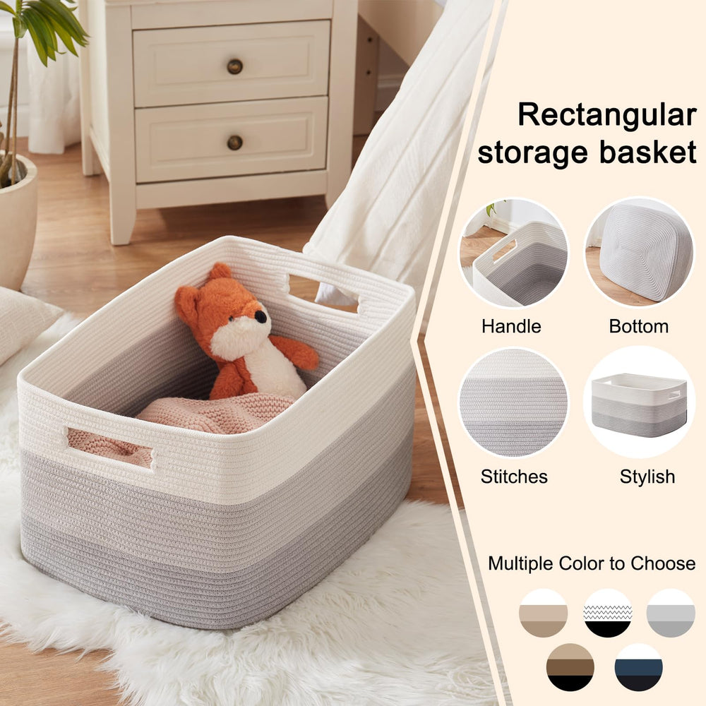 OIAHOMY large blanket basket is washable for simple maintenance.