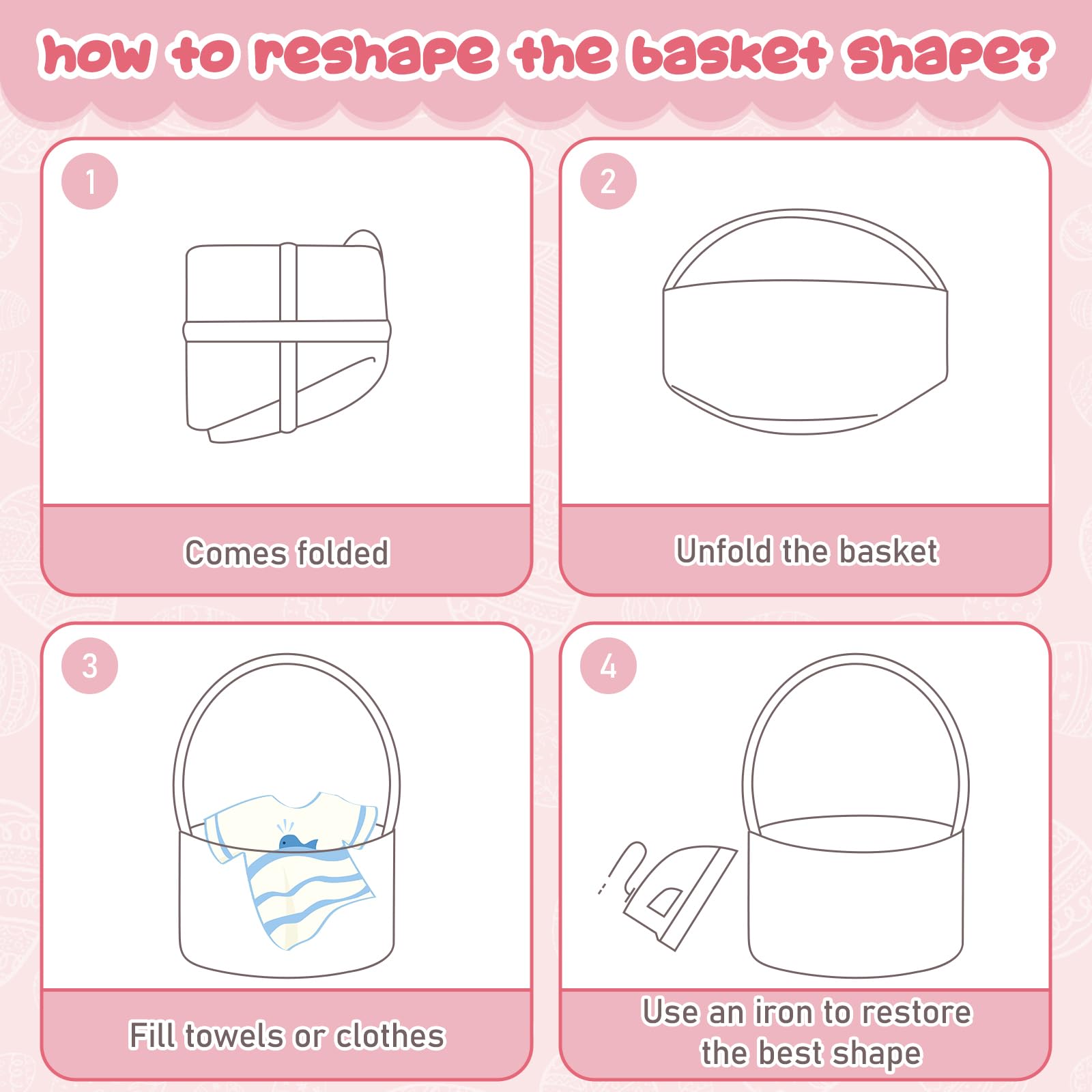OIAHOMY multi-use basket for Easter, birthdays, and home décor.